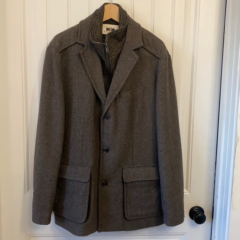 Joseph Abboud “2 in 1” (removable shell) pea coat